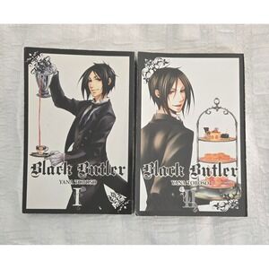 Black Butler Manga Volumes 1 & 2‎ Yana Toboso Anime Graphic Novels